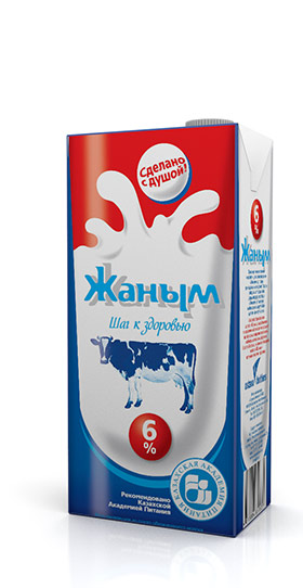 сут Жаным Молоко 6,0%